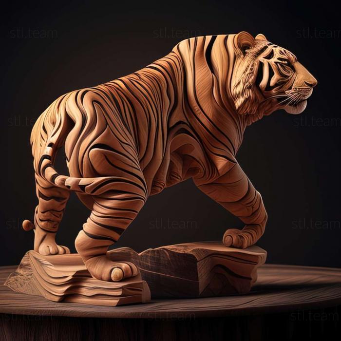 3D модель Panthera tigris tigris (STL)